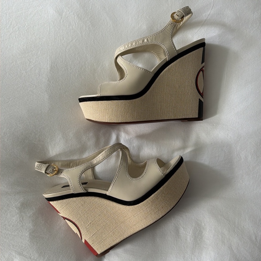 Louis Vuitton Platform Sandals size 38 1/2 - Picture 6 of 14
